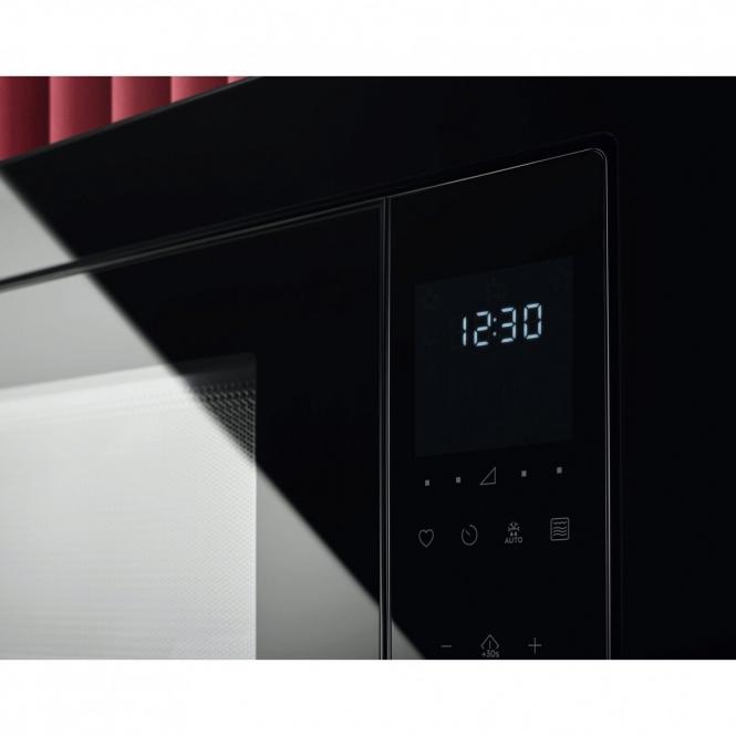 Juodos spalvos 38cm aukščio įmontuojama mikrobangų krosnelė AEG OS5GM251EB - 5