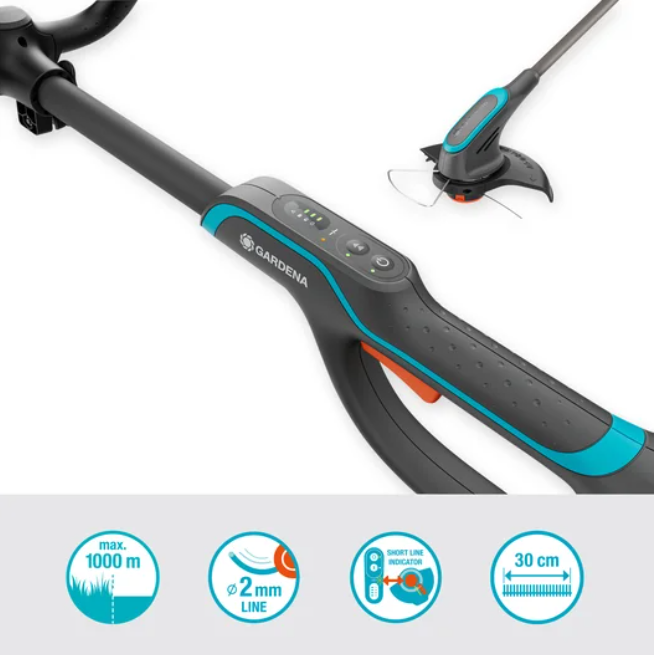Akumuliatorinė žoliapjovė GARDENA PowerTrim 30/18V P4A, 18 V, 2,0 Ah, 30 cm - 3