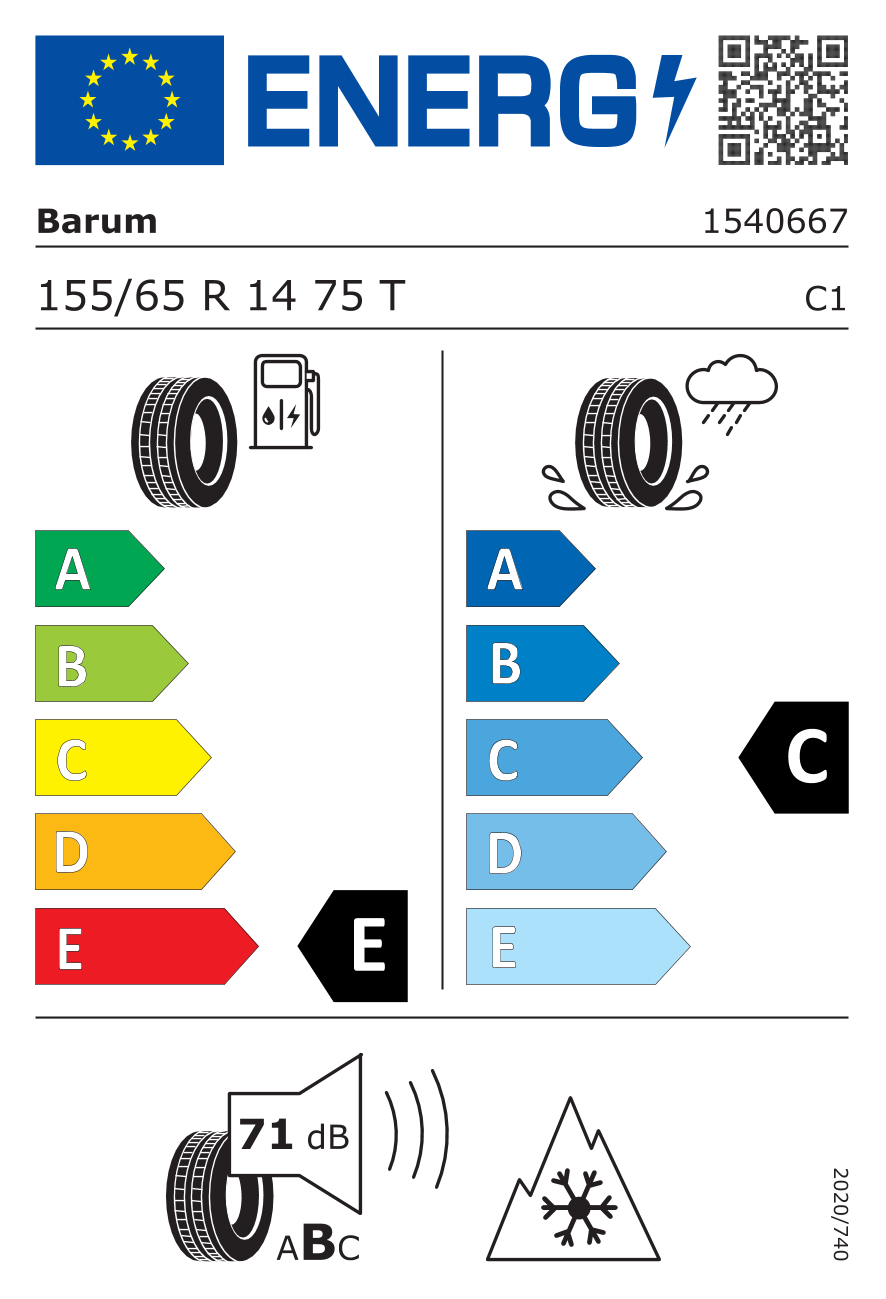 Barum Quartaris 5 155/65R14 75 T - 2