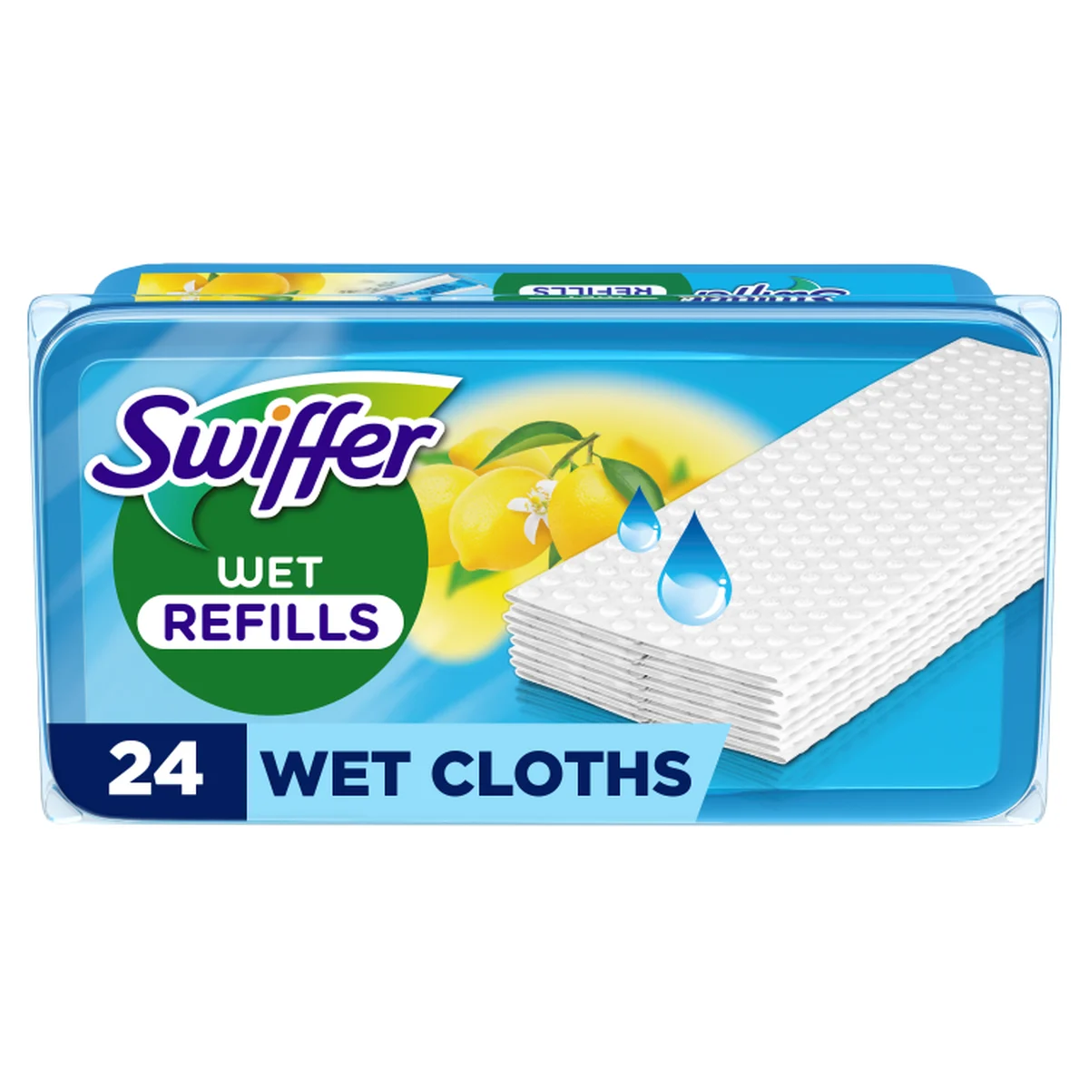 Keičiamos drėgnos šluostės SWIFFER, 24 vnt.-0