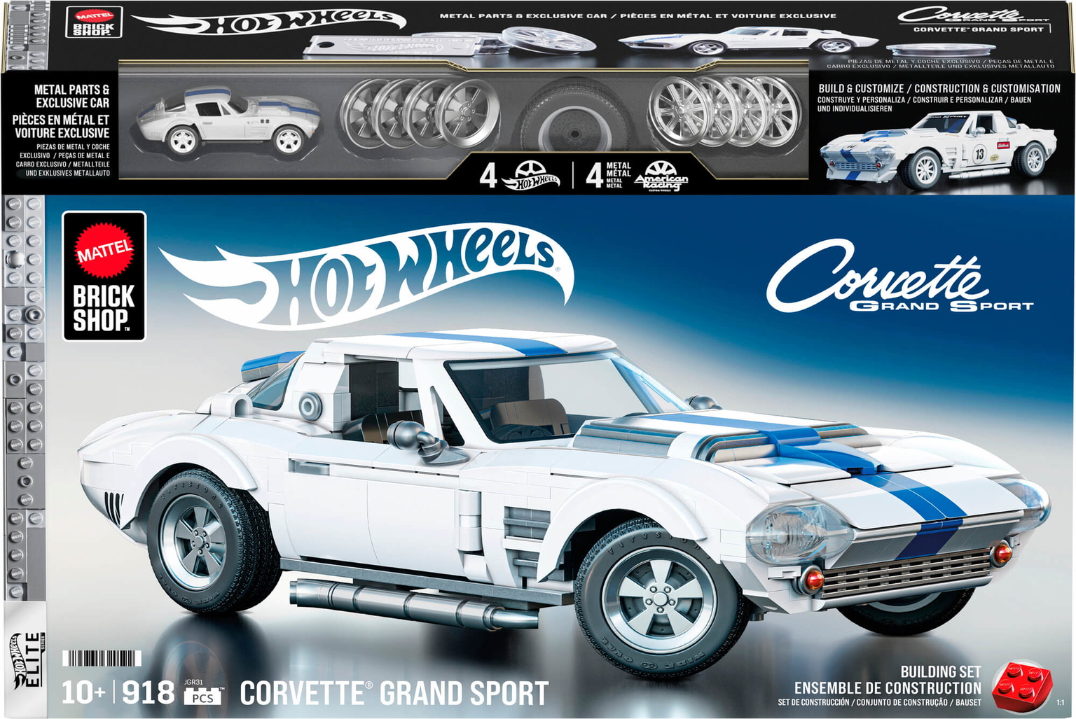 Konstruktorius Hot Wheels – Corvette Grand Sport (JGR31)-0