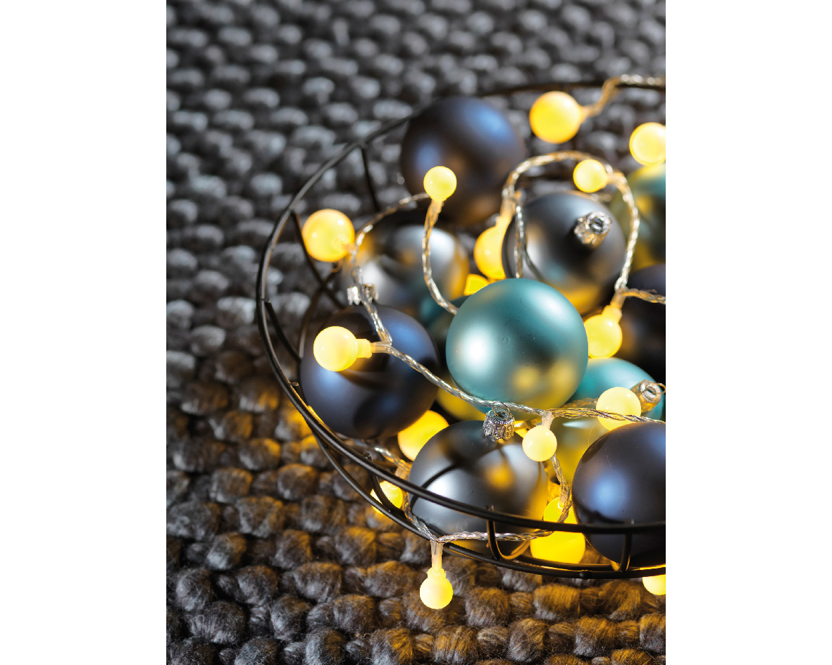 Elektrinė girlianda CHERRY, 240 LED, IP44, šiltai balta, 23 m - 3