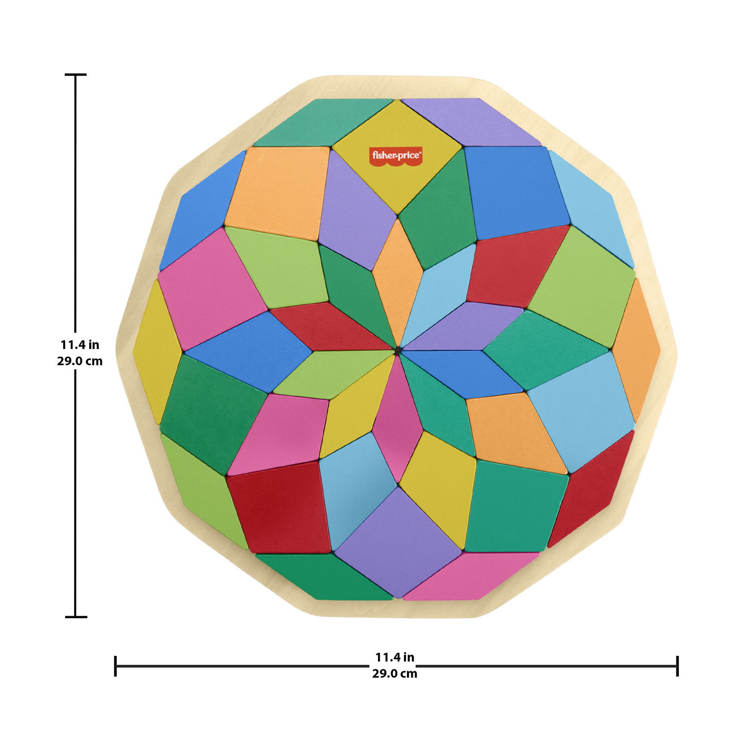 Fisher price medinė dėlionė mandala - 5