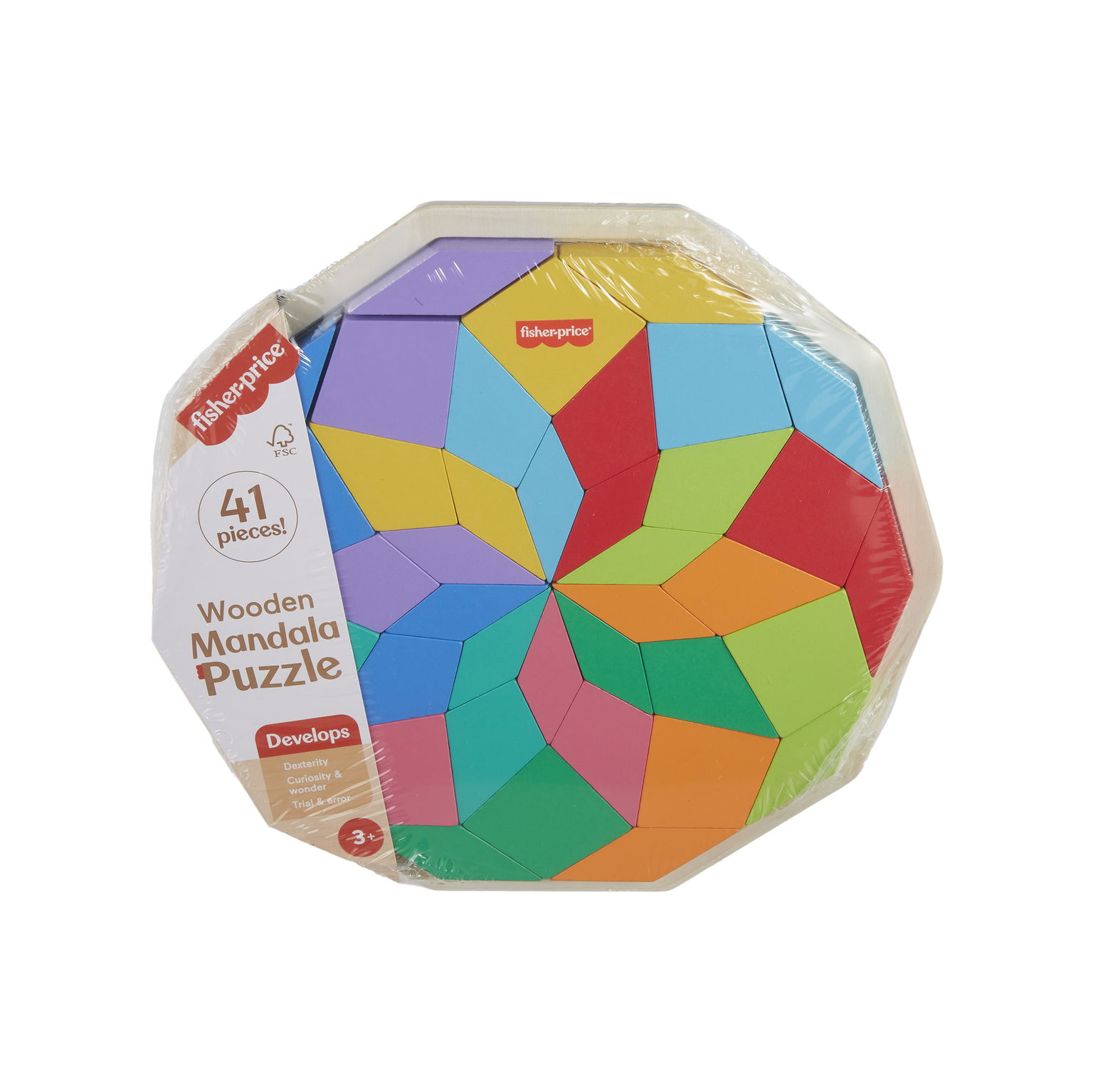 Fisher price medinė dėlionė mandala - 6