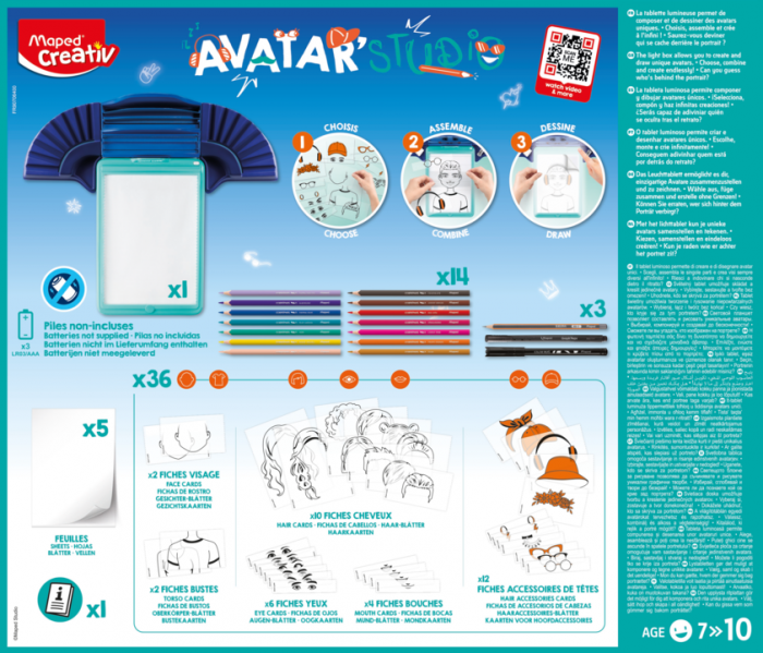 Kūrybinis rinkinys MAPED Creativ Avatar Studio Maxi box-1