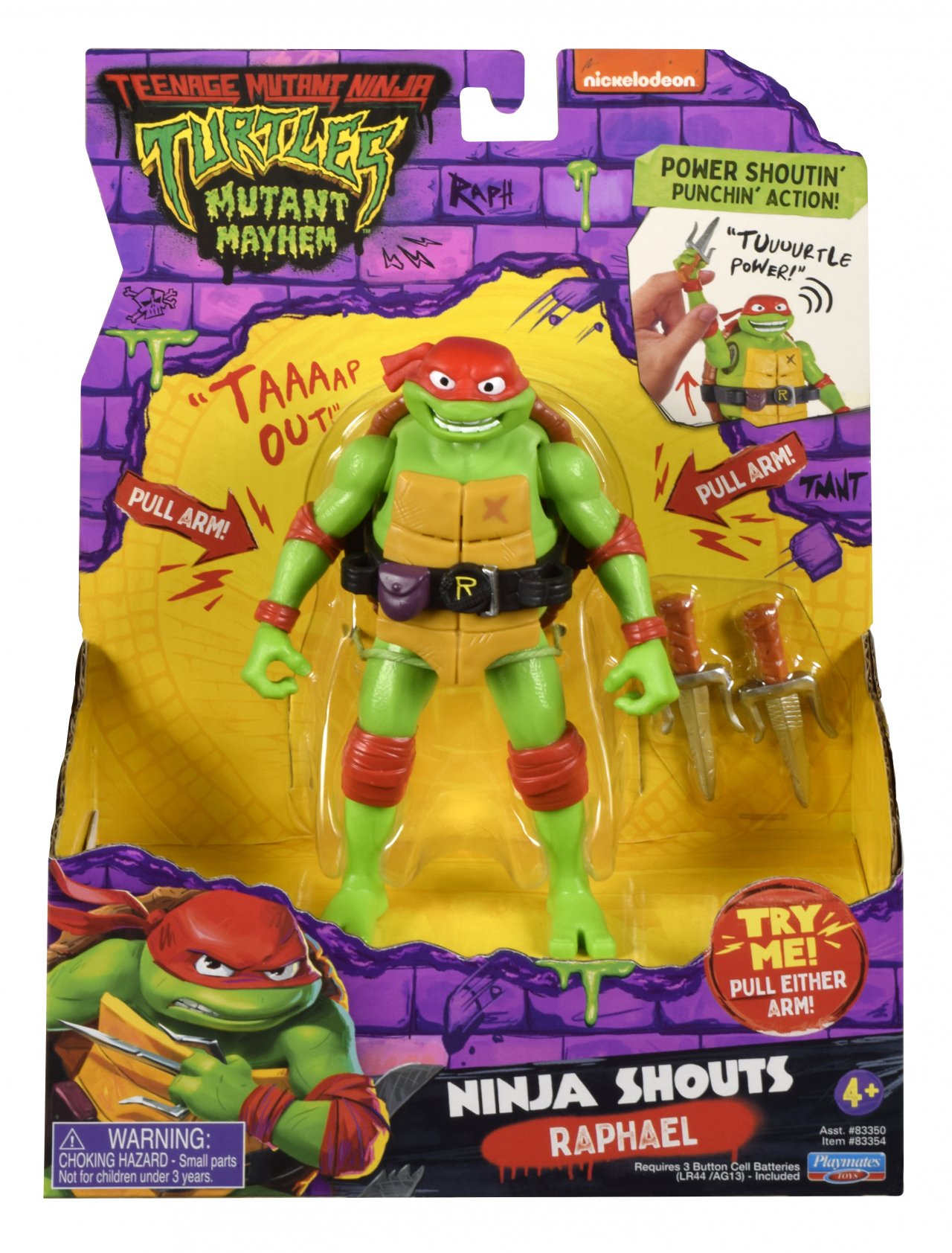 TMNT figūrėlė Ninja Shouts Raphael, 83354 - 1