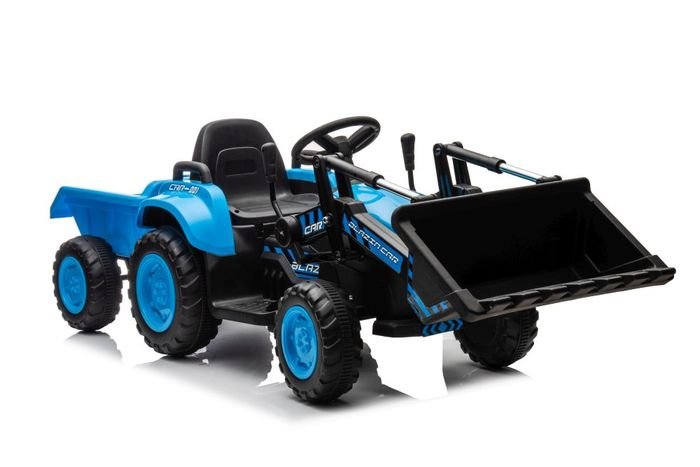 Elektromobilis traktorius su kaušu BW-X002A, mėlynas