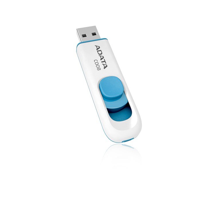 USB atmintinė Adata C008, mėlyna/balta, 16 GB - 1