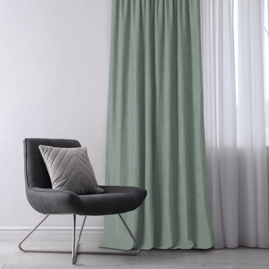Naktinė užuolaida MILANA MINT PLEAT, 220x270 cm - 4