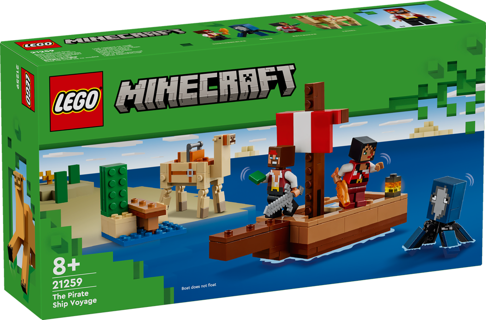 Konstruktorius LEGO MINECRAFT THE PIRATE SHIP VOYAGE