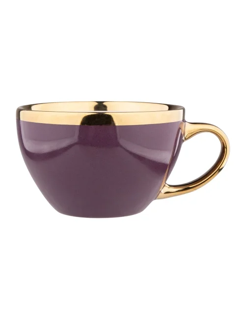 Porcelianinis puodelis Aurora Gold Jumbo NBC, violetinės sp., 400 ml