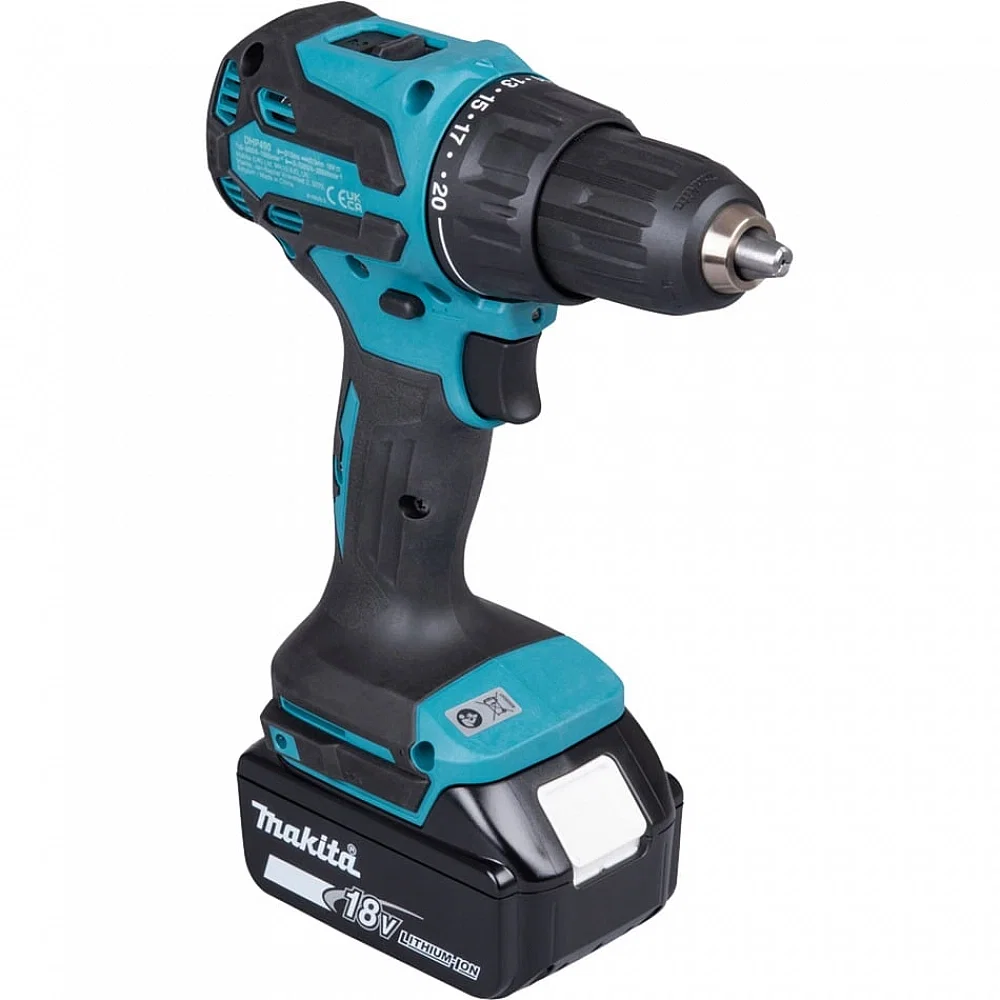 Akumuliatorinis smūginis gręžtuvas MAKITA DHP490Z, 18 V, 65 Nm, be akumuliatoriaus-1