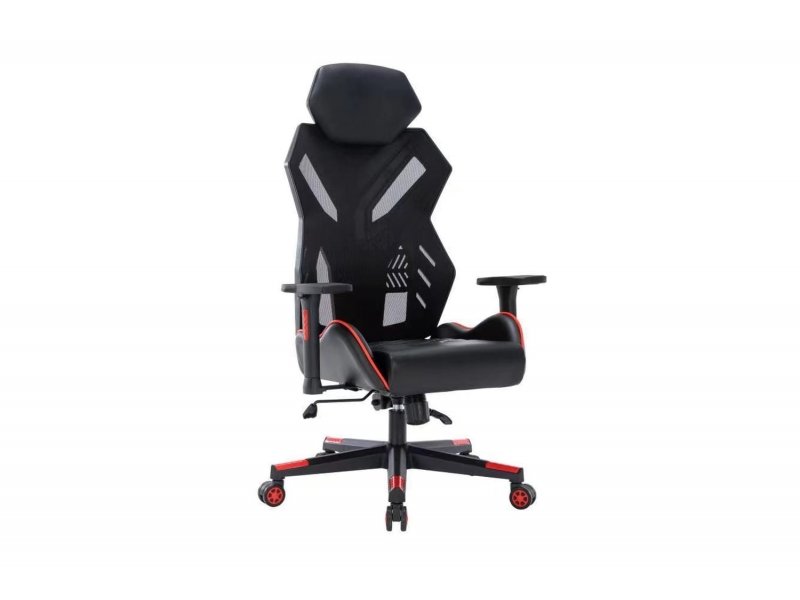 Biuro kėdė REVOLT, juoda/raudona - 2