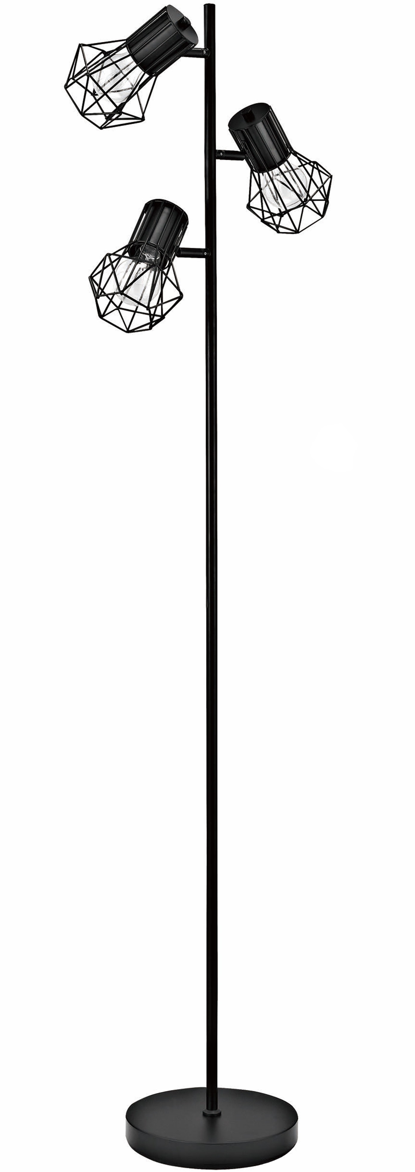 Toršeras G.LUX WIRE BLACK, 3 x E27, juodos sp., 150 cm-0