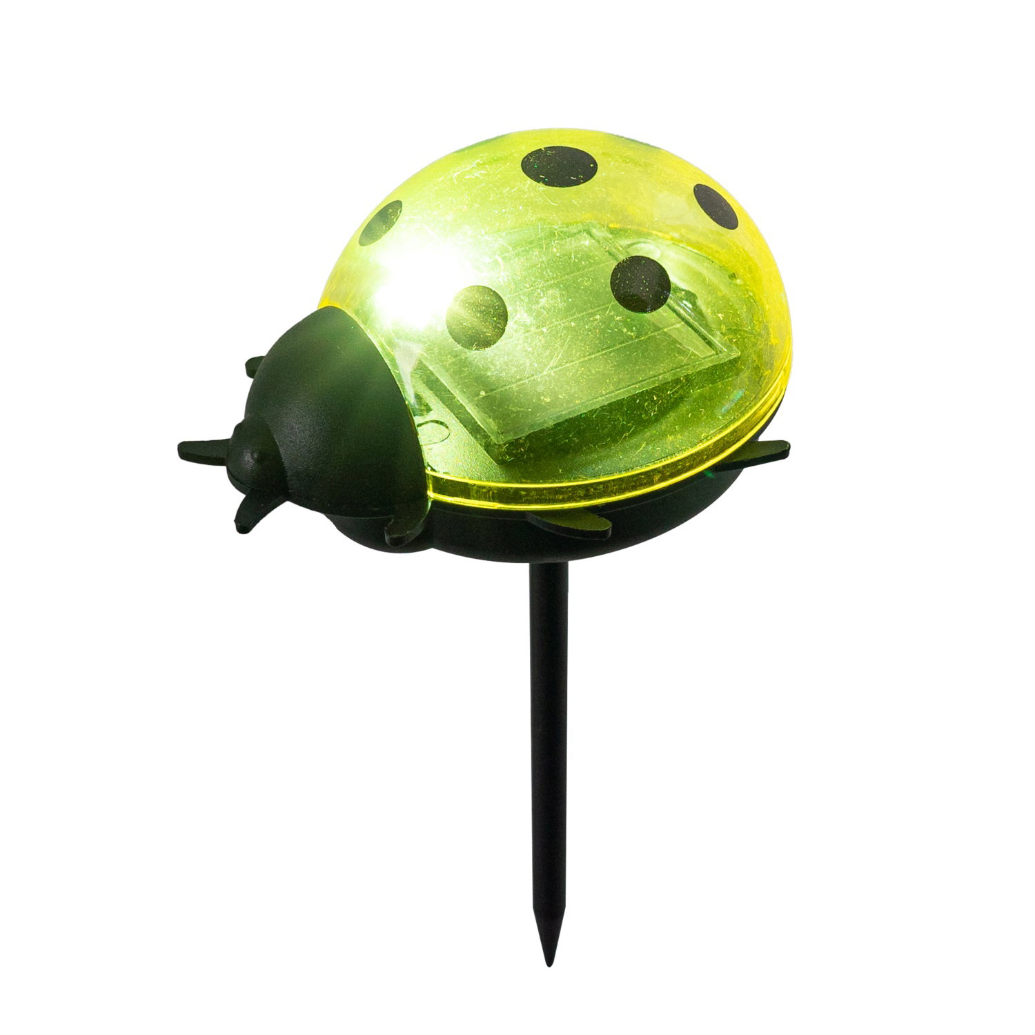 Įsmeigiamas LED lauko šviestuvas KAUFTEC LADYBUG, 1 LED, įkraunamas saulės energija,7x6x14cm, įv.sp.-1