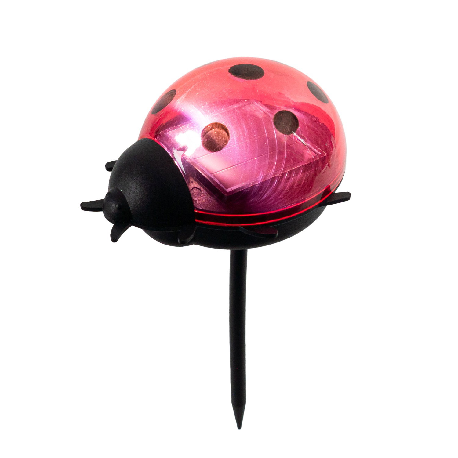 Įsmeigiamas LED lauko šviestuvas KAUFTEC LADYBUG, 1 LED, įkraunamas saulės energija,7x6x14cm, įv.sp.-0
