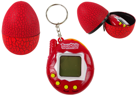 Elektroninis žaidimas gyvūnėlis "Tamagotchi" kiaušinyje, raudonas - 2