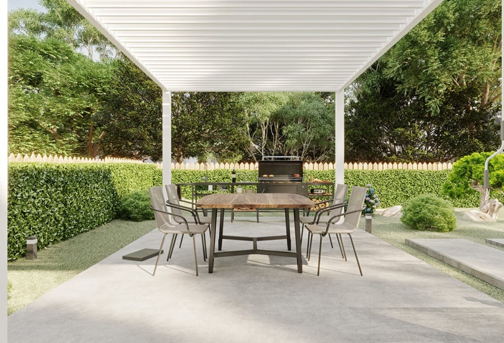 Pavėsinė Pergola ELEGANCE 300x400x256 cm, White - 5