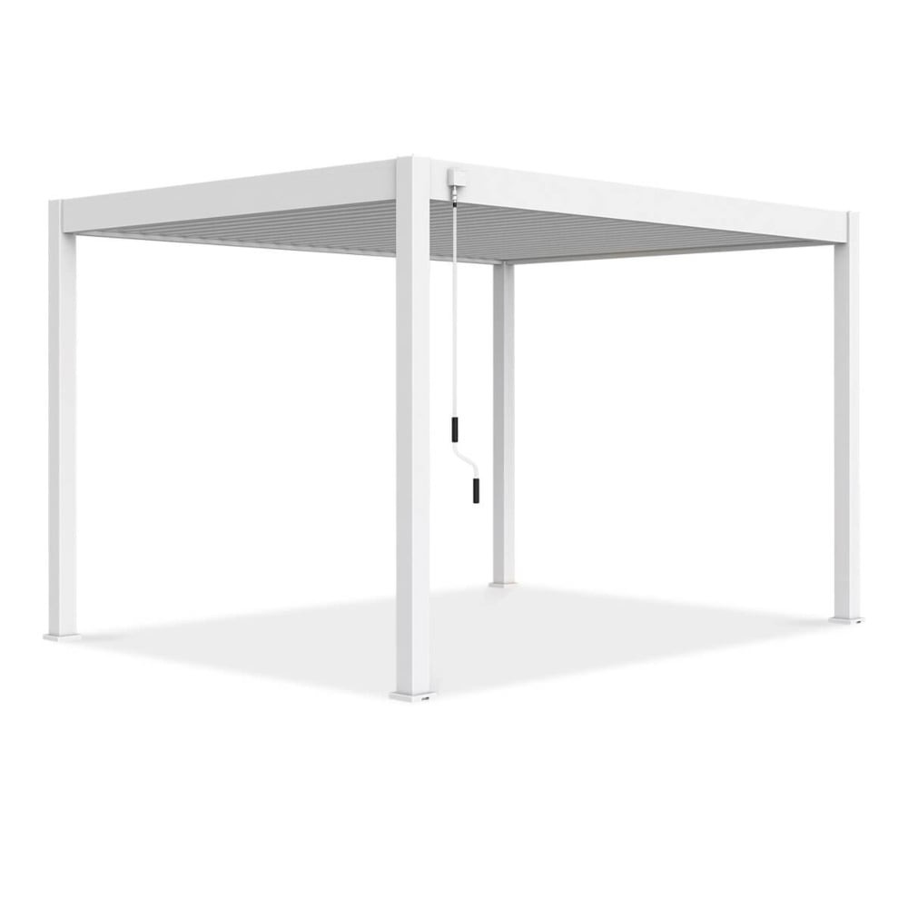 Pavėsinė Pergola ELEGANCE 300x400x256 cm, White-0