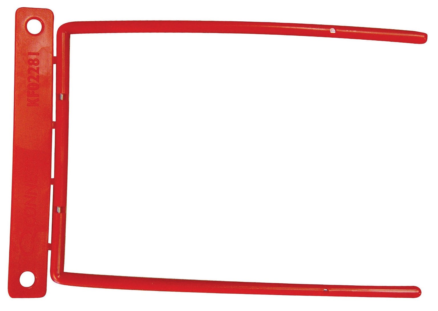 Archyvinis segtukas D-clip, raudonas