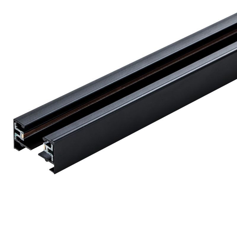 Taškinių šviestuvų bėgelis, 1 m ilgis, juodos sp.-0
