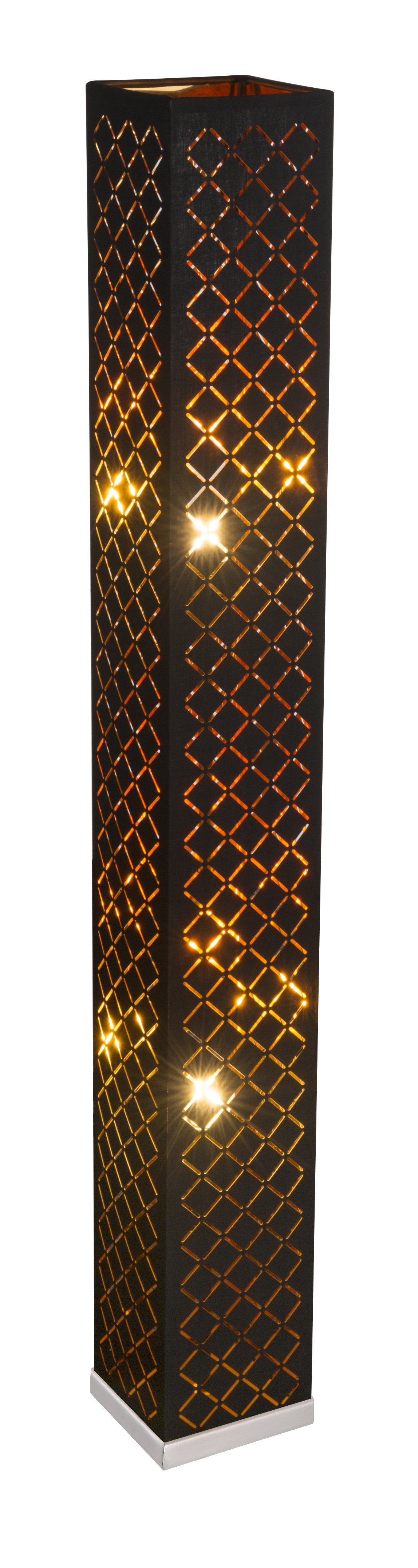 Pastatomas šviestuvas GLOBO Clarke, 2 x E27, 40W juodos/auksinės sp., 15 x 15 x 11,8 cm