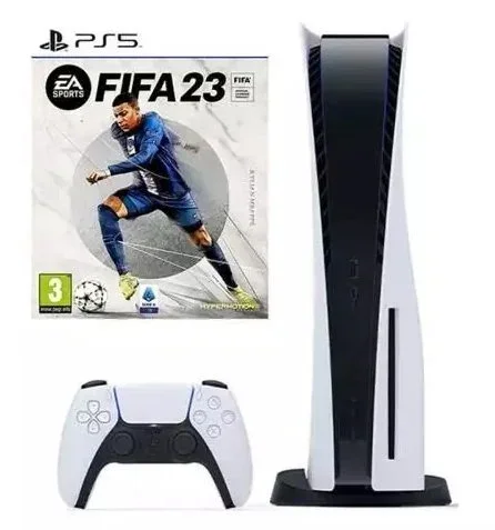 Žaidimų konsolė Sony PlayStation 5 Blu-Ray Edition + FIFA 23 (CFI-1116A), HDMI / USB - 7