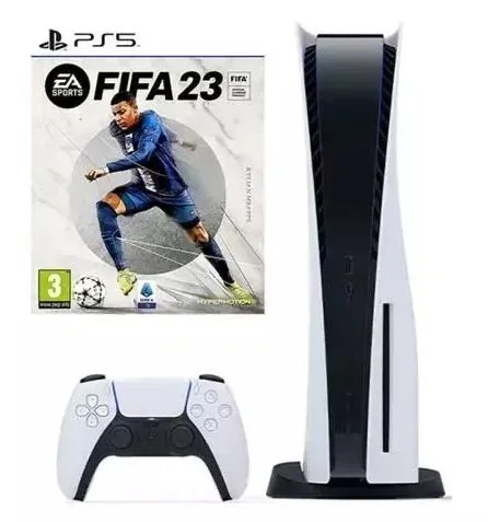 Žaidimų konsolė Sony PlayStation 5 Blu-Ray Edition + FIFA 23 (CFI-1116A), HDMI / USB - 4