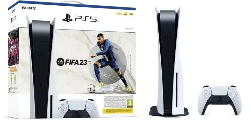Žaidimų konsolė Sony PlayStation 5 Blu-Ray Edition + FIFA 23 (CFI-1116A), HDMI / USB - 5