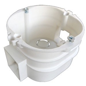 Potinkinė vienvietė montavimo dėžutė, 80x70x47mm, IP20, baltos sp.-0