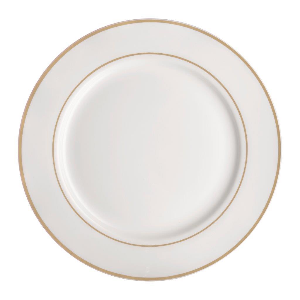 Desertinė lėkštė AMBITION AURA GOLD, porcelianinė, 19 cm-0