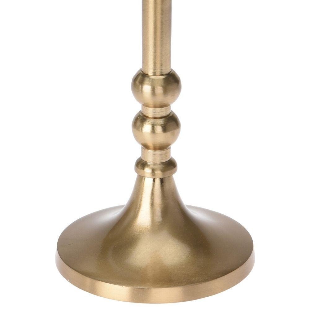 Metalinė žvakidė, auksinės sp., 17 cm - 3