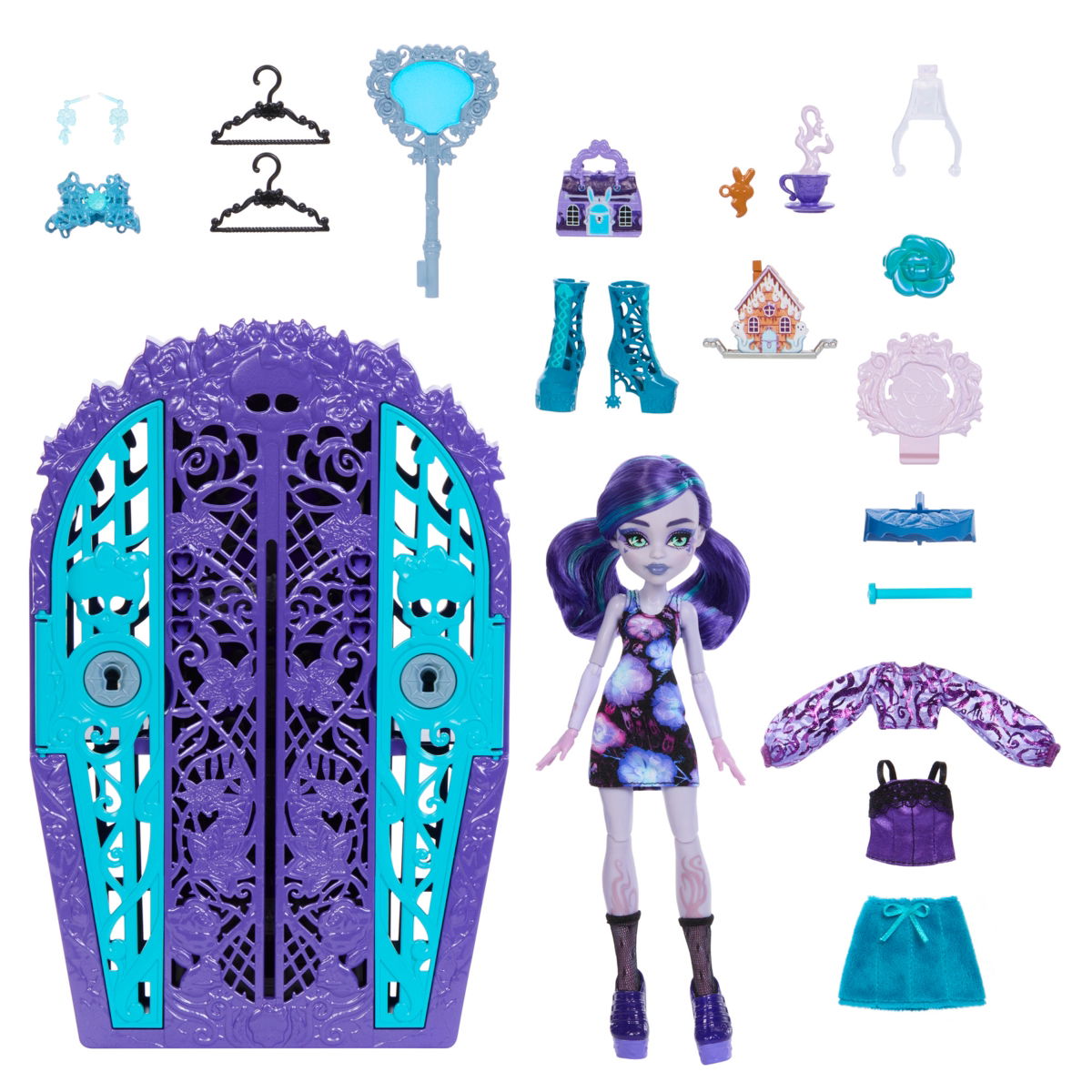 Siurprizų rinkinys – Tvyla MONSTER HIGH SKULLTIMATES, vidurnakčio sodo serija-1