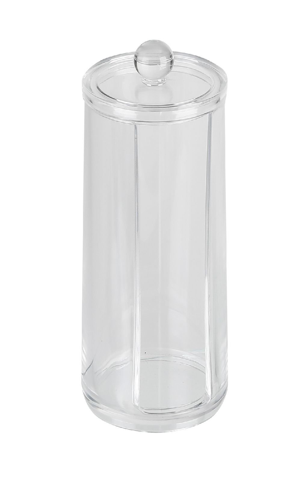 Kosmetinių vatos diskelių indas su dangteliu AXENTIA, plastikinis