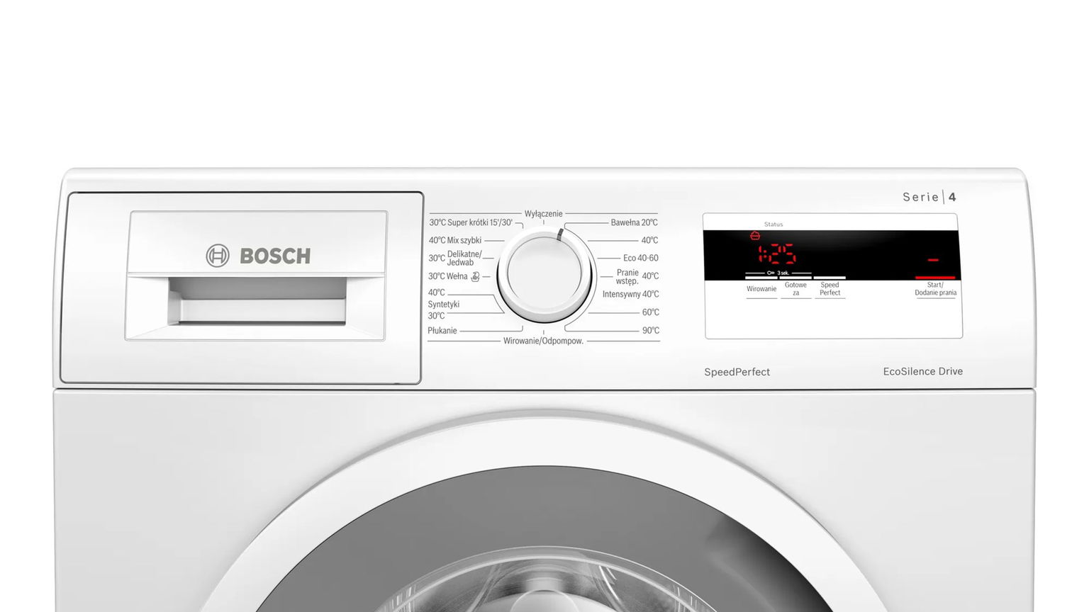 Skalbimo mašina Bosch WAN2408APL, 8 kg, balta - 6