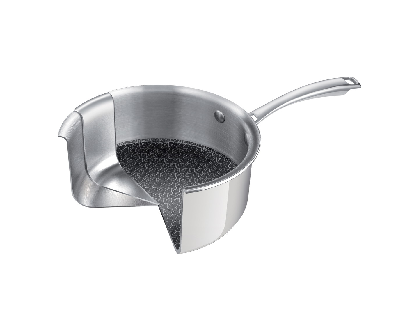 Nerūdijančio plieno prikaistuvis TESCOMA STEELCRAFT, su dangčiu, 1,5 L, 16 cm-1