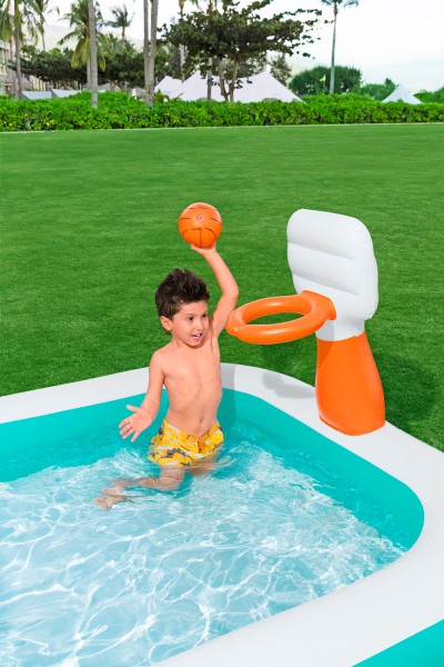 Pripučiamas baseinas BESTWAY Dunk And Splash, 251 x 168 x 102 cm - 4