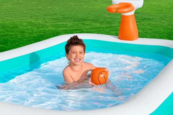 Pripučiamas baseinas BESTWAY Dunk And Splash, 251 x 168 x 102 cm - 5