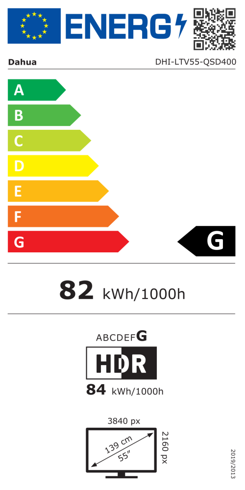 Televizorius DAHUA DHI-LTV55-QSD400, 55" - 4