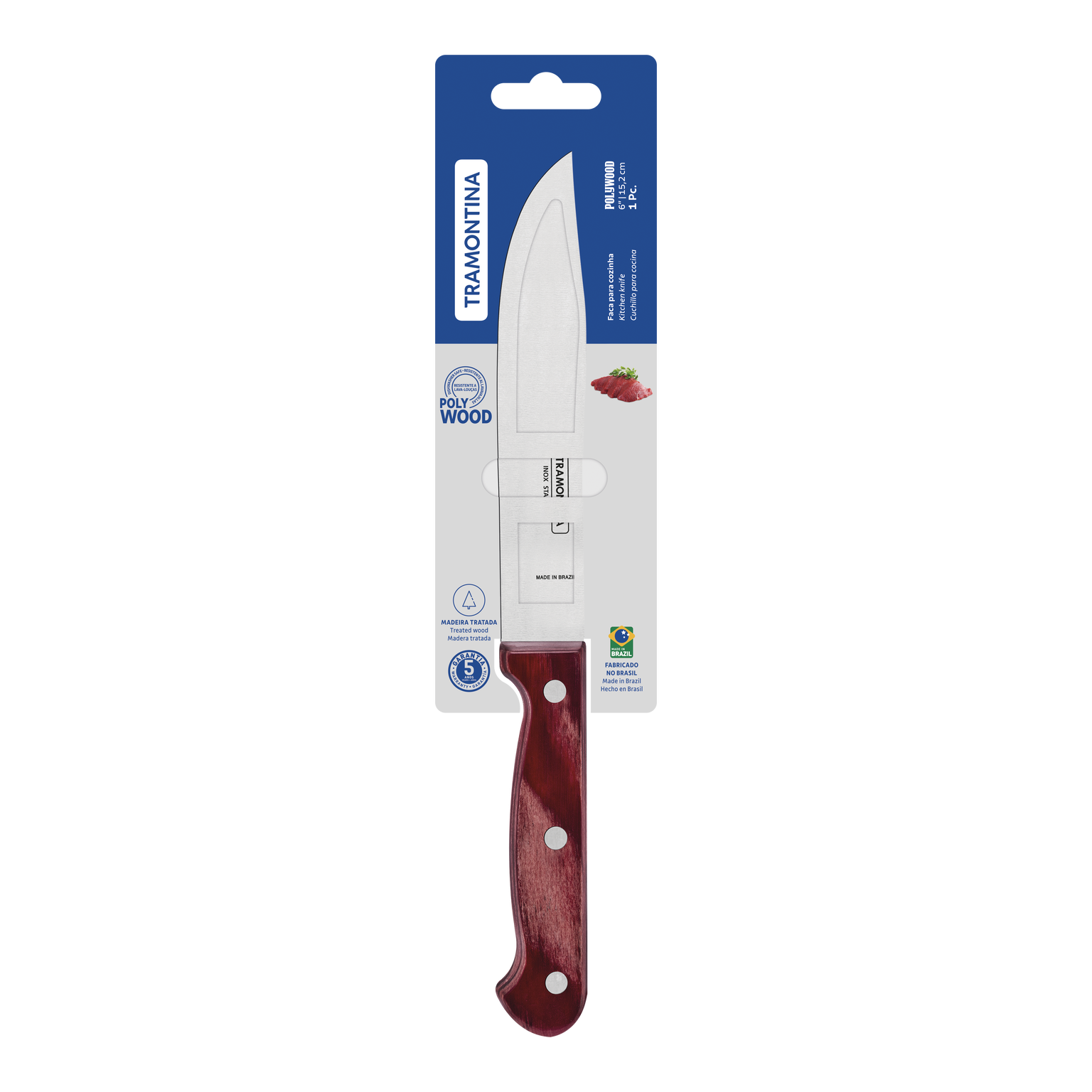 Mėsininko peilis TRAMONTINA POLYWOOD, 15,2 cm-0