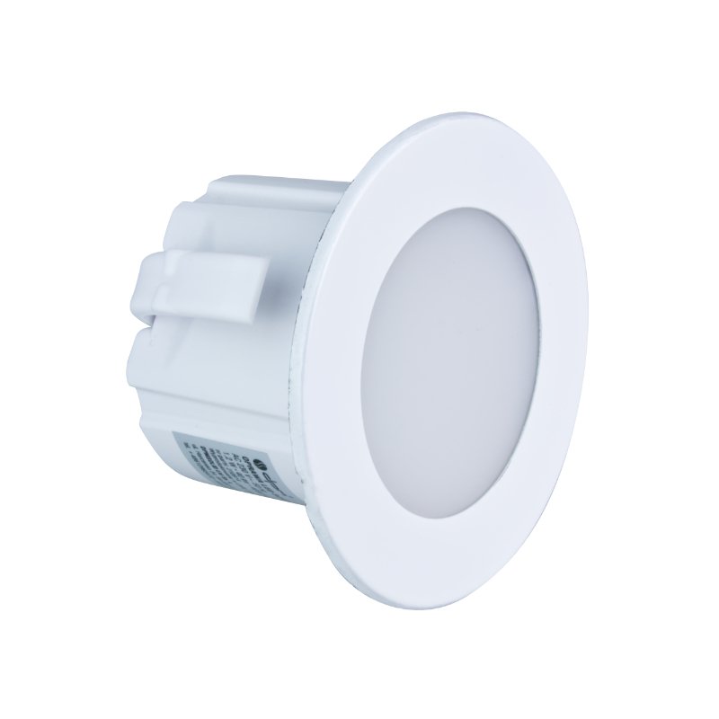 LED laiptų šviestuvas DPM, IP20, 1,2 W, 4000 K, 40 lm, baltos sp., apšvietimo kampas 110°