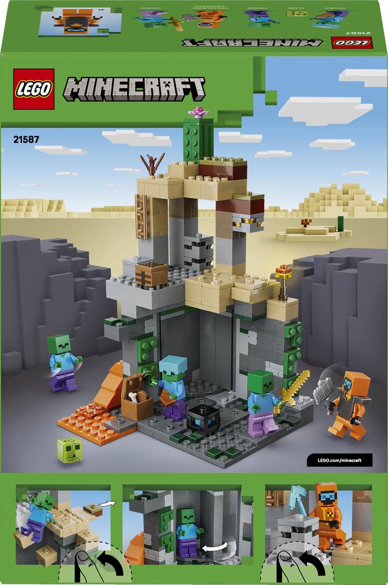 Konstruktorius LEGO Minecraft Zombie Dungeon 21587, 284 vnt.-1