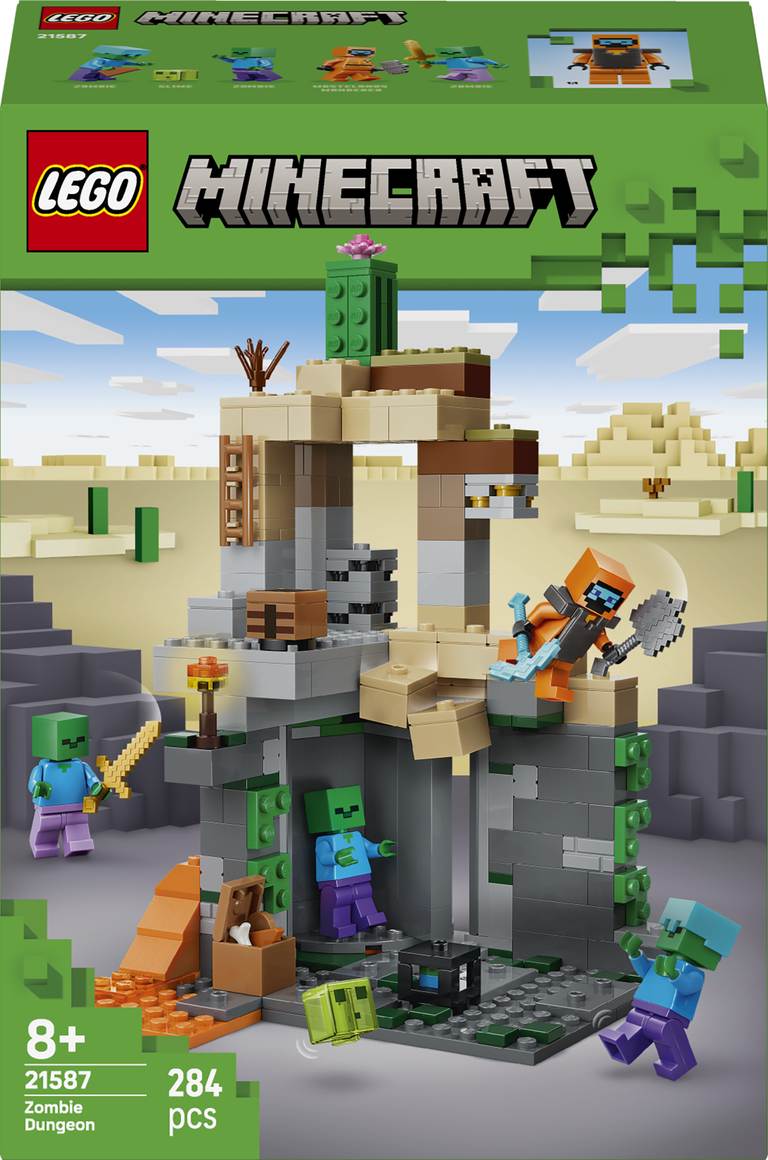 Konstruktorius LEGO Minecraft Zombie Dungeon 21587, 284 vnt.-0