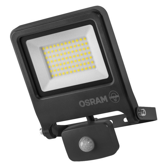 LED prožektorius OSRAM ENDURA IP44 3000K 50W 5250lm, su judesio davikliu, antracito sp.-0