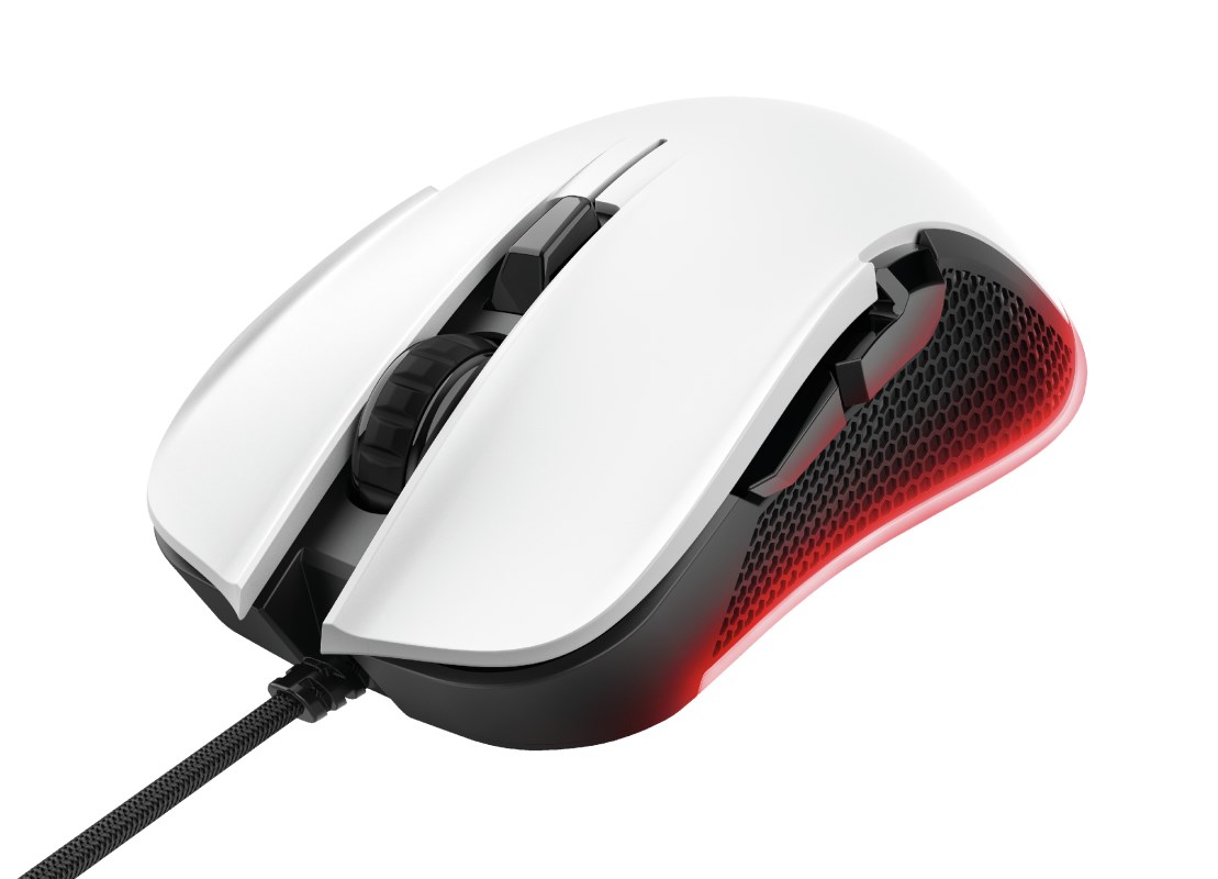 Žaidimų pelė Trust GXT 922W YBAR, balta/juoda - 1