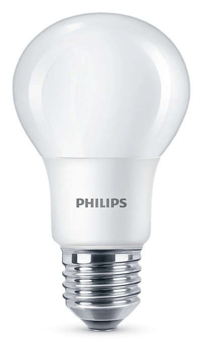 Šviesos diodų lemputė PHILIPS, 8 W, E27, A60, 2700K, atitinka 60 W, matinė - 1