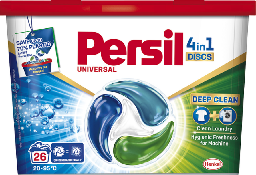 Skalbimo kapsulės PERSIL DISCS White, 26 skalbimai-0