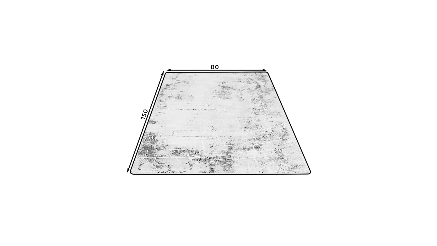 Kilimas Bardot Gray, 80x150 cm - 8