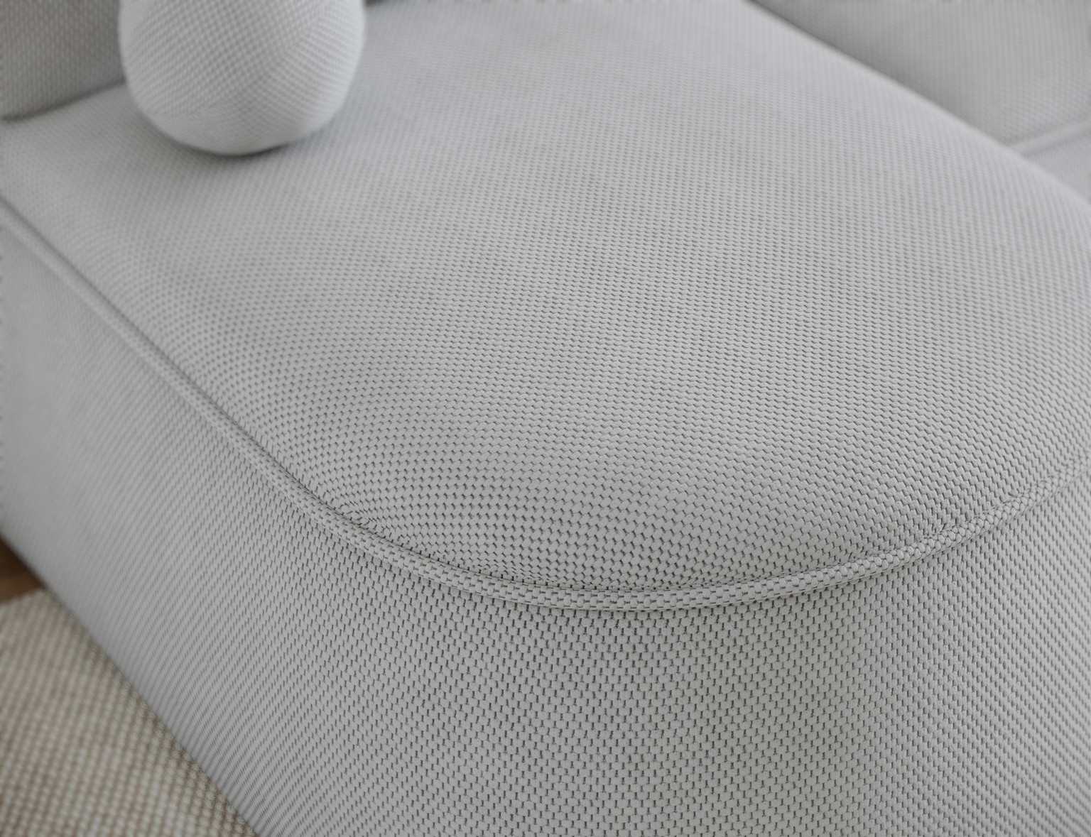 Kampinė sofa - lova Livosa Calmora 04, pilka sp., dešininė, 144 x 220 cm x 93 cm - 8