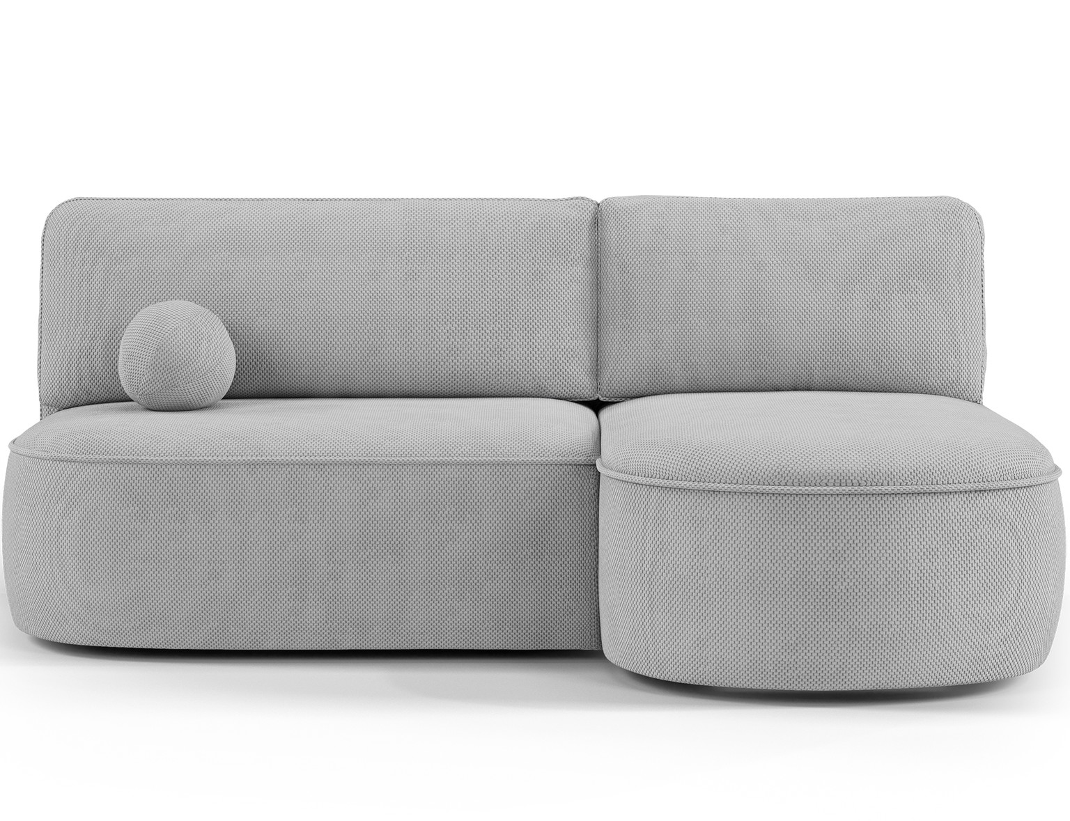 Kampinė sofa - lova Livosa Calmora 04, pilka sp., dešininė, 144 x 220 cm x 93 cm-0